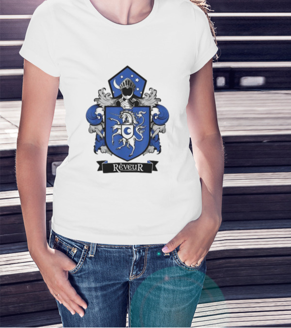 Rêveur House Of Dreamers RCA Givers School Spirit Unicorn Coat Of Arms T-Shirt