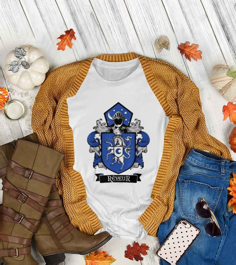 Rêveur House of Dreamers RCA Givers School Spirit Unicorn Coat of Arms T-Shirt