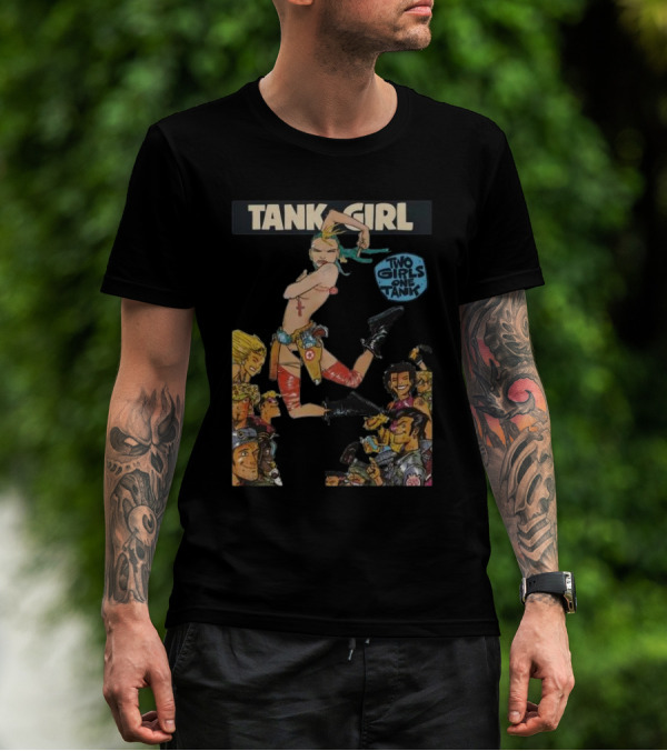 Tank Girl Two Girls One Tank Comic Art Adventure Iconic Characters T-Shirt