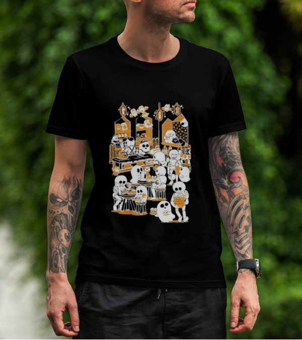 Sarah Graley Our Super Adventure Spooky Bakery Scene With Ghosts T-Shirt