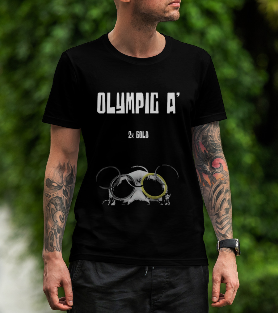 Olympic A' 2X Gold Rings And Goggles T-Shirt