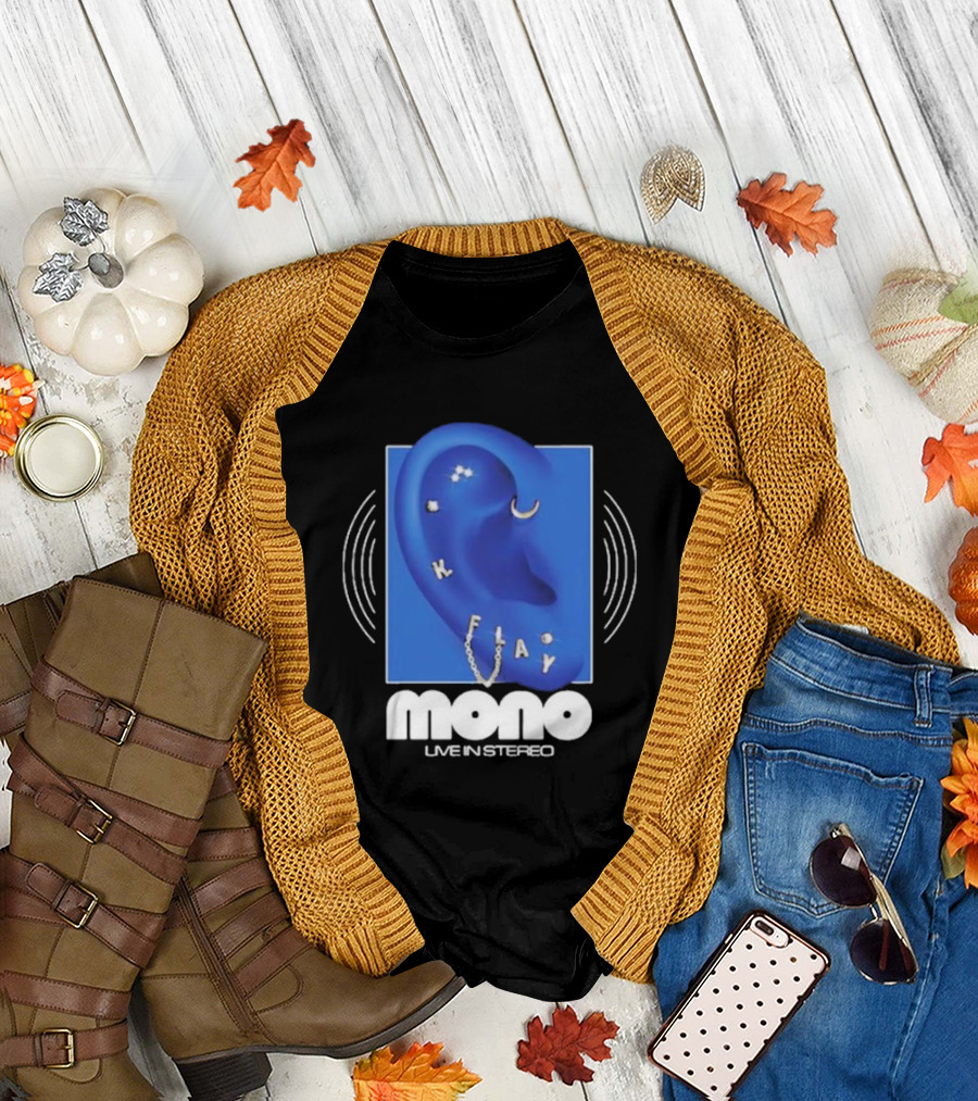 Mono Live In Stereo K Flay Blue Ear T-Shirt
