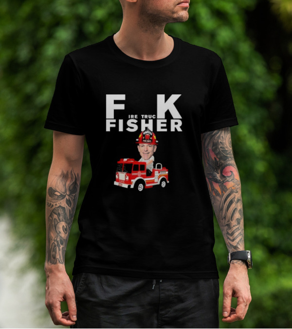Fisher Fire Truck Dumpster Fire Dept T-Shirt