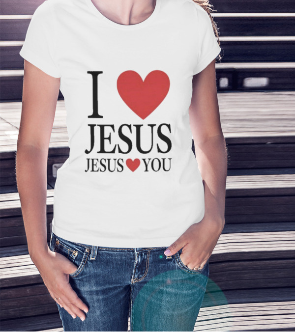 Bryce Crawford I Heart Jesus Jesus Loves You T-Shirt