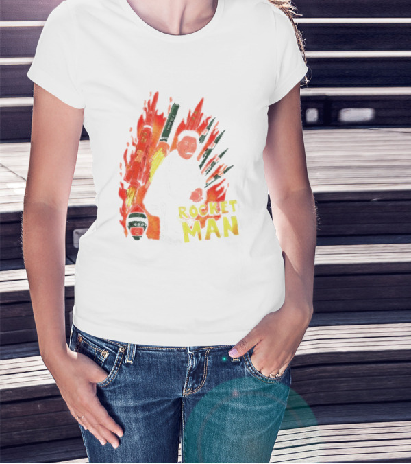 Penkmatters Rocket Man Korean Leader With Missiles T-Shirt