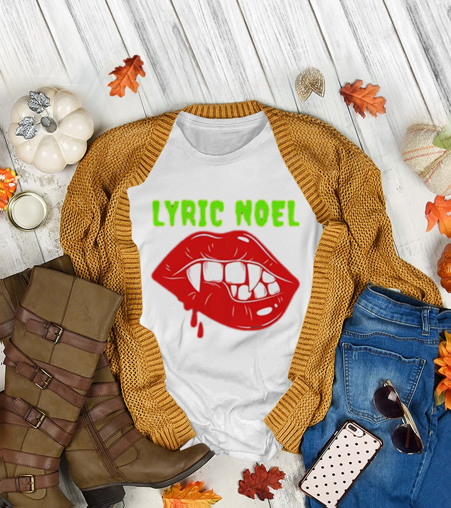 Lyric Noel Cry Little Sister Vampire Fangs Dripping Blood T-Shirt