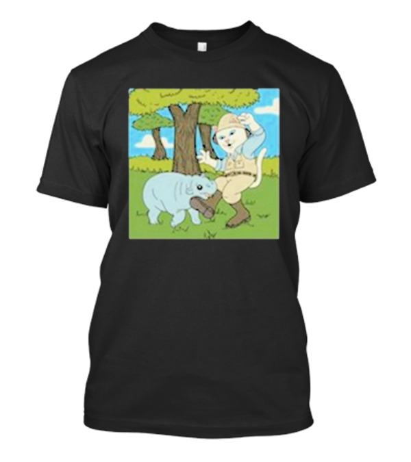 Ripndip Moodeng Don’t Get Bit Cat Explorer And Hippo Scene T-Shirt