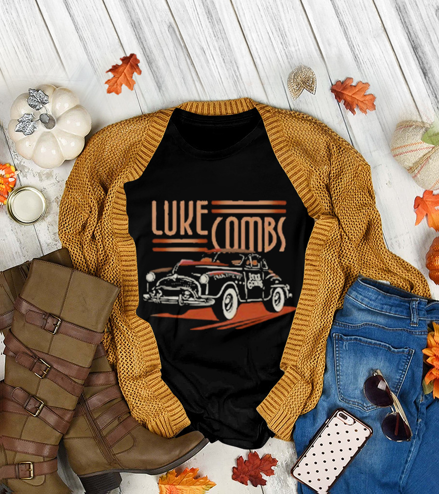 Luke Combs Bootleggers Car Music Vintage Style Classic Automobile T-Shirt