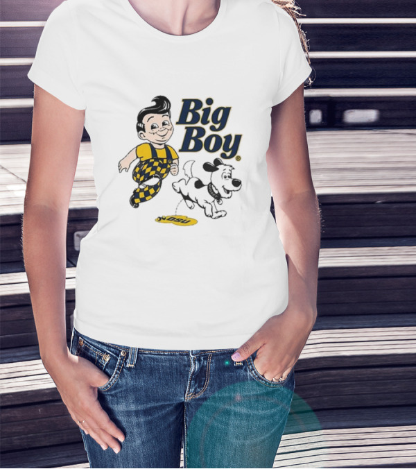 Big Boy OSU Checker Outfit And Nugget Team Rivalry T-Shirt