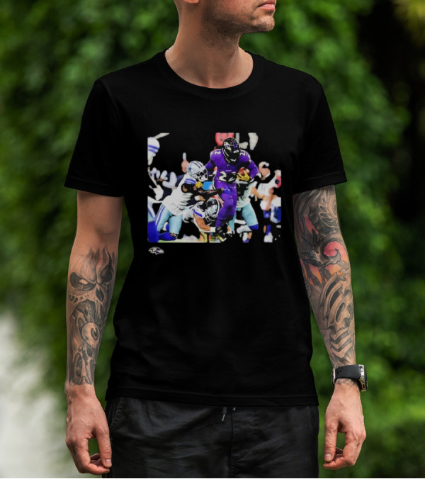Derrick Henry Baltimore Ravens NFL Week 3 Action Play T-Shirt
