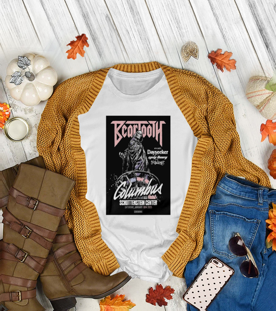 Beartooth with Dayseeker and Brand of Sacrifice Columbus Schottenstein Center January 18th 2025 Tour T-Shirt