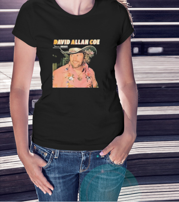 David Allan Coe Tennessee Whiskey Vintage Country Music Legend T-Shirt