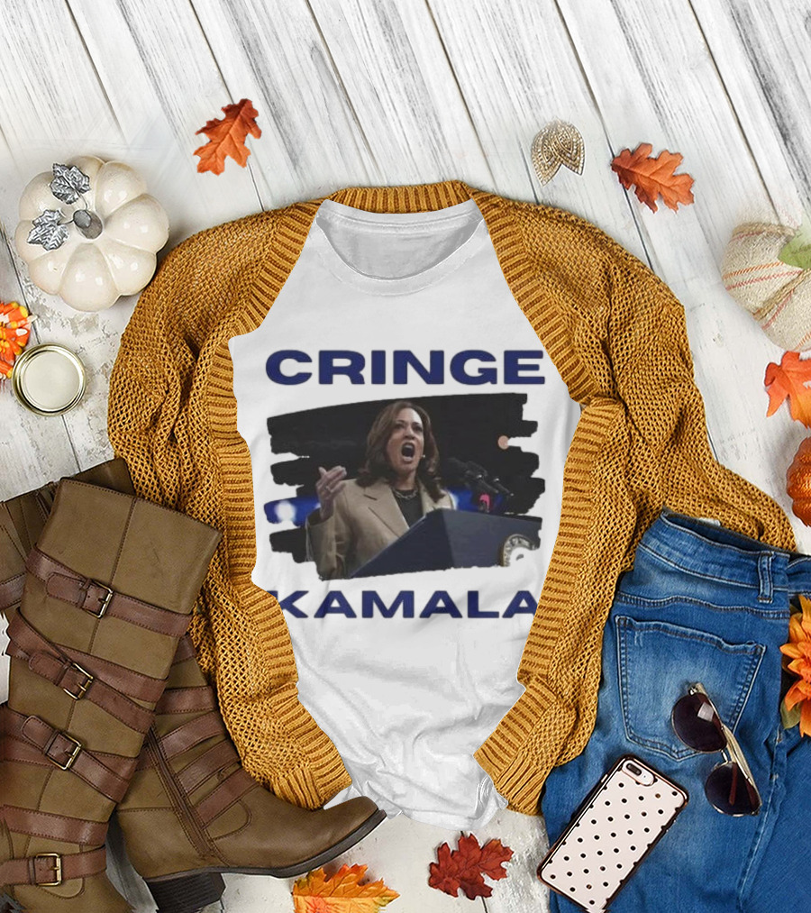 Cringe Kamala Parody Harris Comrade Meme Trump Maga Usa Dnc Gop Debate T-Shirt