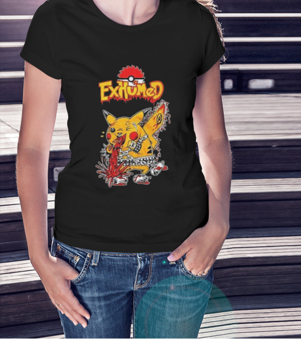 Exhumed Pukemon Darker Corners Parody Pokémon Mashup T-Shirt