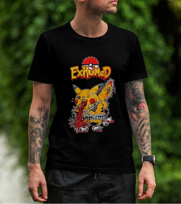 Exhumed Pukemon Darker Corners Parody Pokémon Mashup T-Shirt