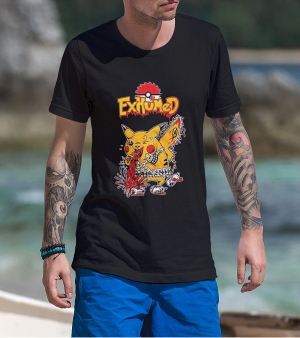Exhumed Pukemon Darker Corners Parody Pokémon Mashup T-Shirt