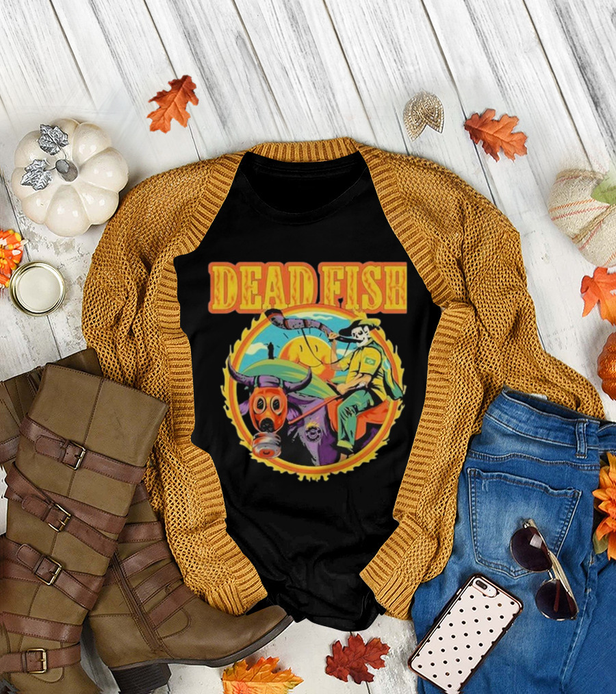 Dead Fish Band Agro Is Death Riding Bull T-Shirt