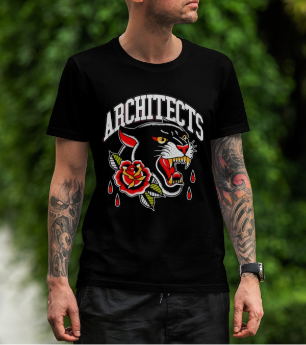 ARCHITECTS Panther Tattoo Black T-Shirt