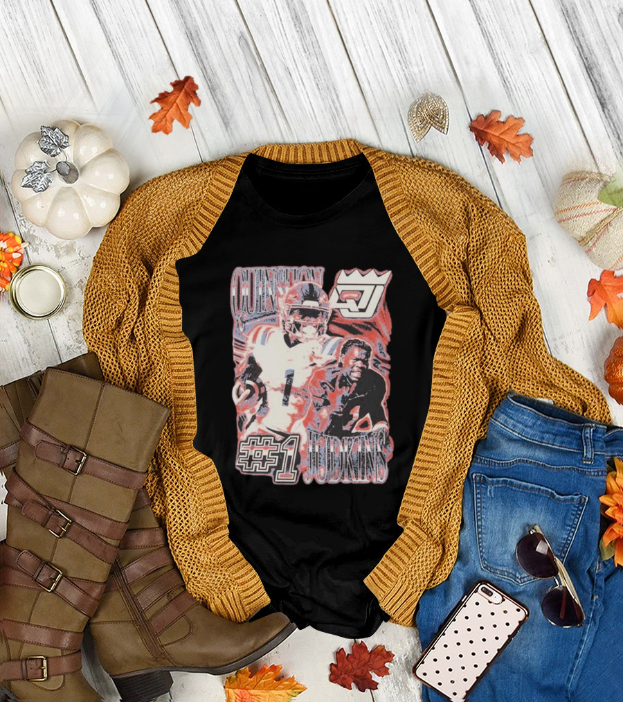 Quinshon Judkins #1 Vintage 2024 Football Icon RJ Crown T-Shirt