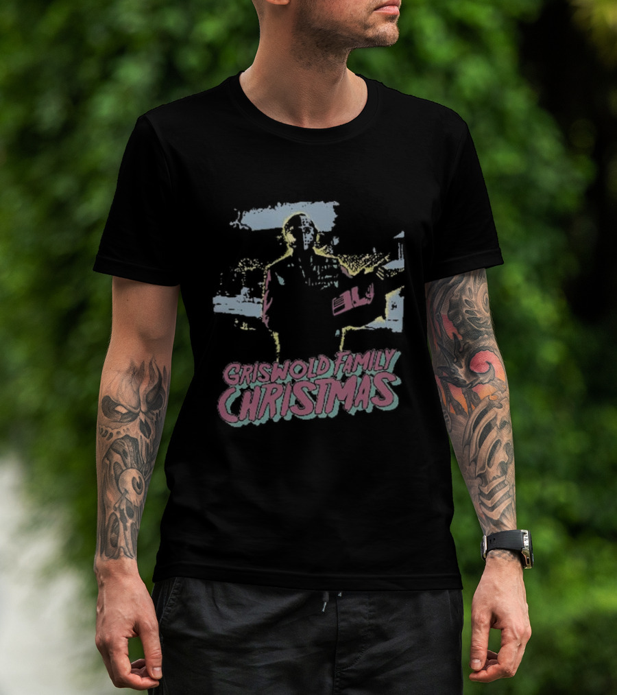 Griswold Family Christmas With Jason Voorhees Holiday Mashup T-Shirt