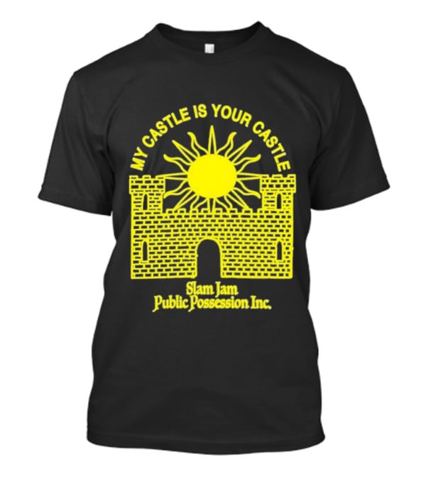 My Castle Is Your Castle Sun Design Slam Jam Public Possession Inc T-Shirt