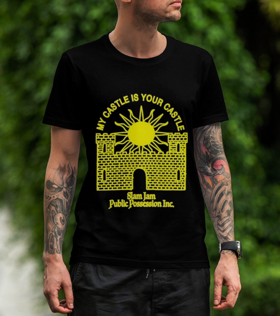 My Castle Is Your Castle Sun Design Slam Jam Public Possession Inc T-Shirt