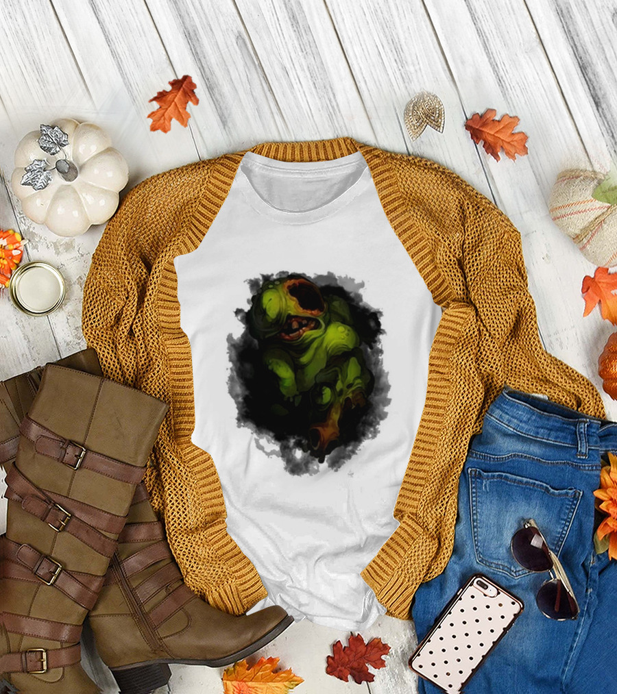 Binding Of Isaac Four Souls Pestilence Creepy Green Monster Card T-Shirt