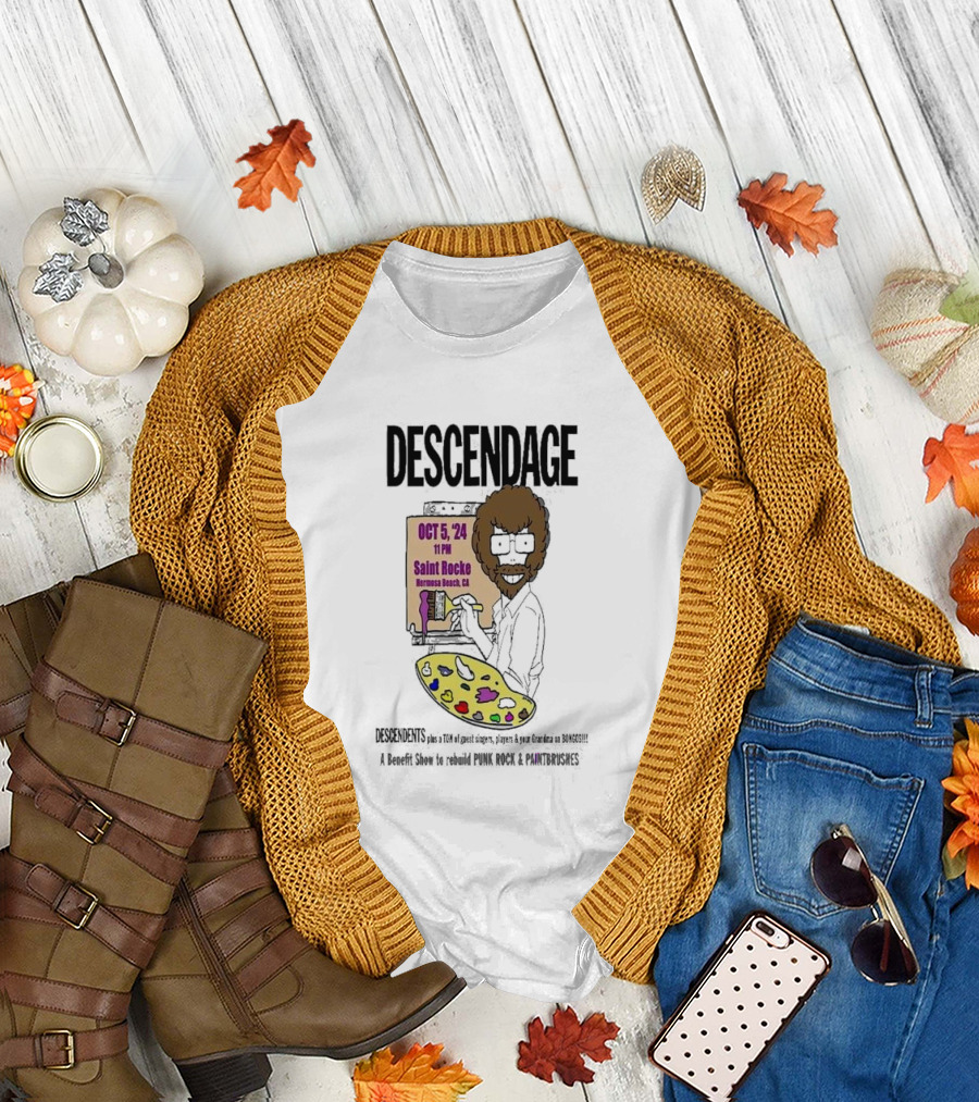 Descendage Featuring Descendents Plus Guest Singers at Saint Rocke Hermosa Beach Benefit for Punk Rock and Paintbrushes October 5 T-Shirt