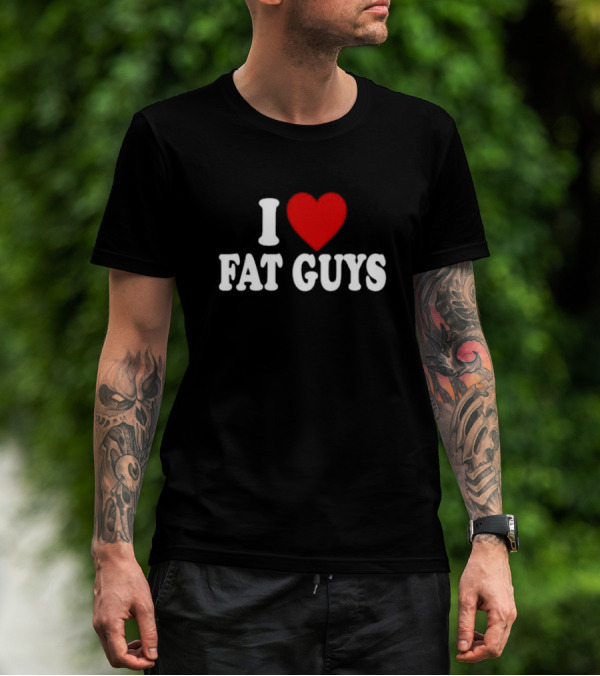 I Heart Fat Guys Alexis XJ Wearing T-Shirt