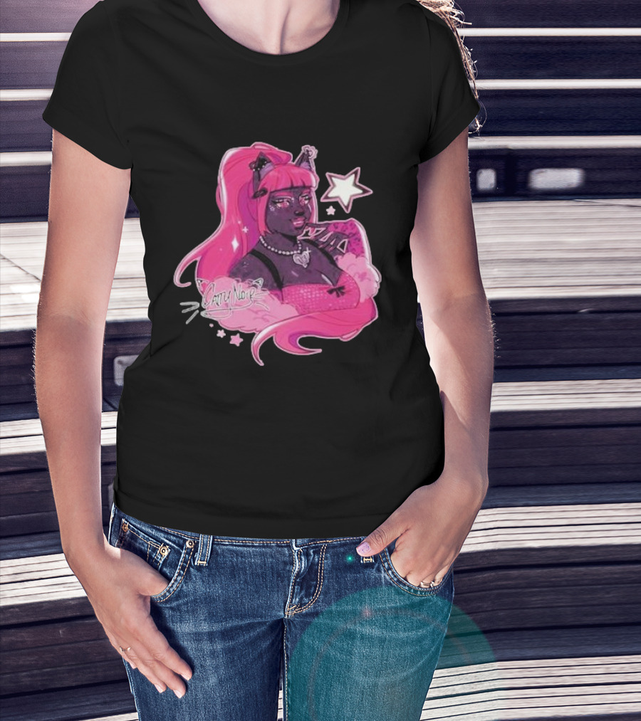 Monster High Catty Noir Pink Star Glam T-Shirt