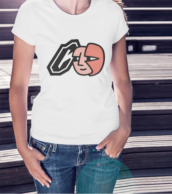 Collective Bikes X Lorem Iconic Face And Abstract Shape T-Shirt