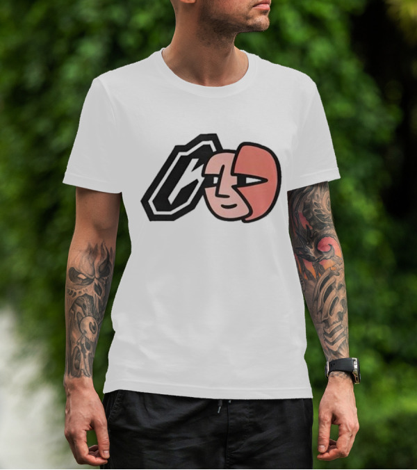 Collective Bikes X Lorem Iconic Face And Abstract Shape T-Shirt