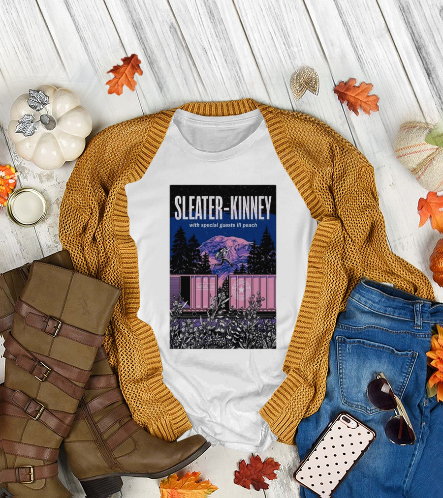 Sleater-Kinney with Special Guests Ill Peach Oct 06 2024 Tacoma WA T-Shirt