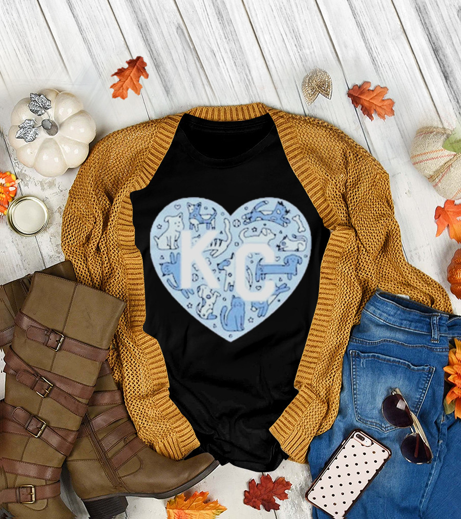 KC Pet Project Heart Cats Dogs Animal T-Shirt