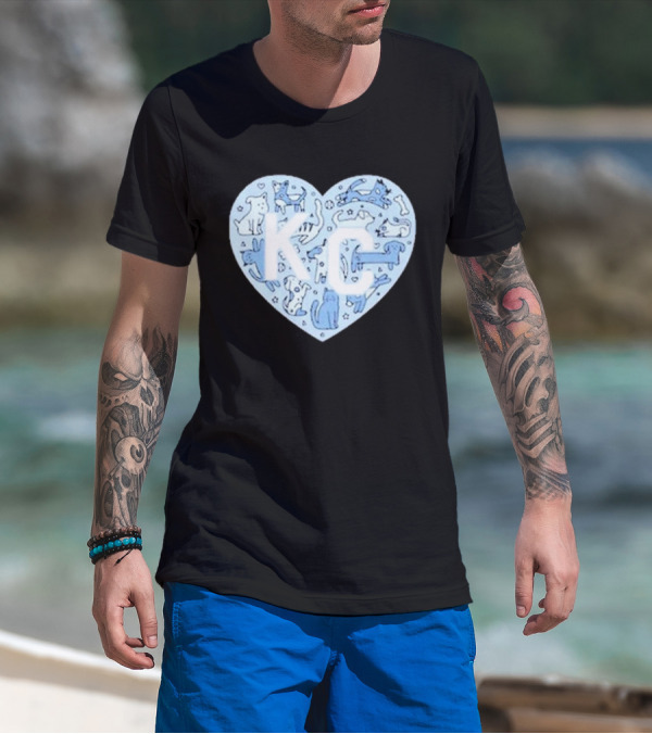 KC Pet Project Heart Cats Dogs Animal T-Shirt