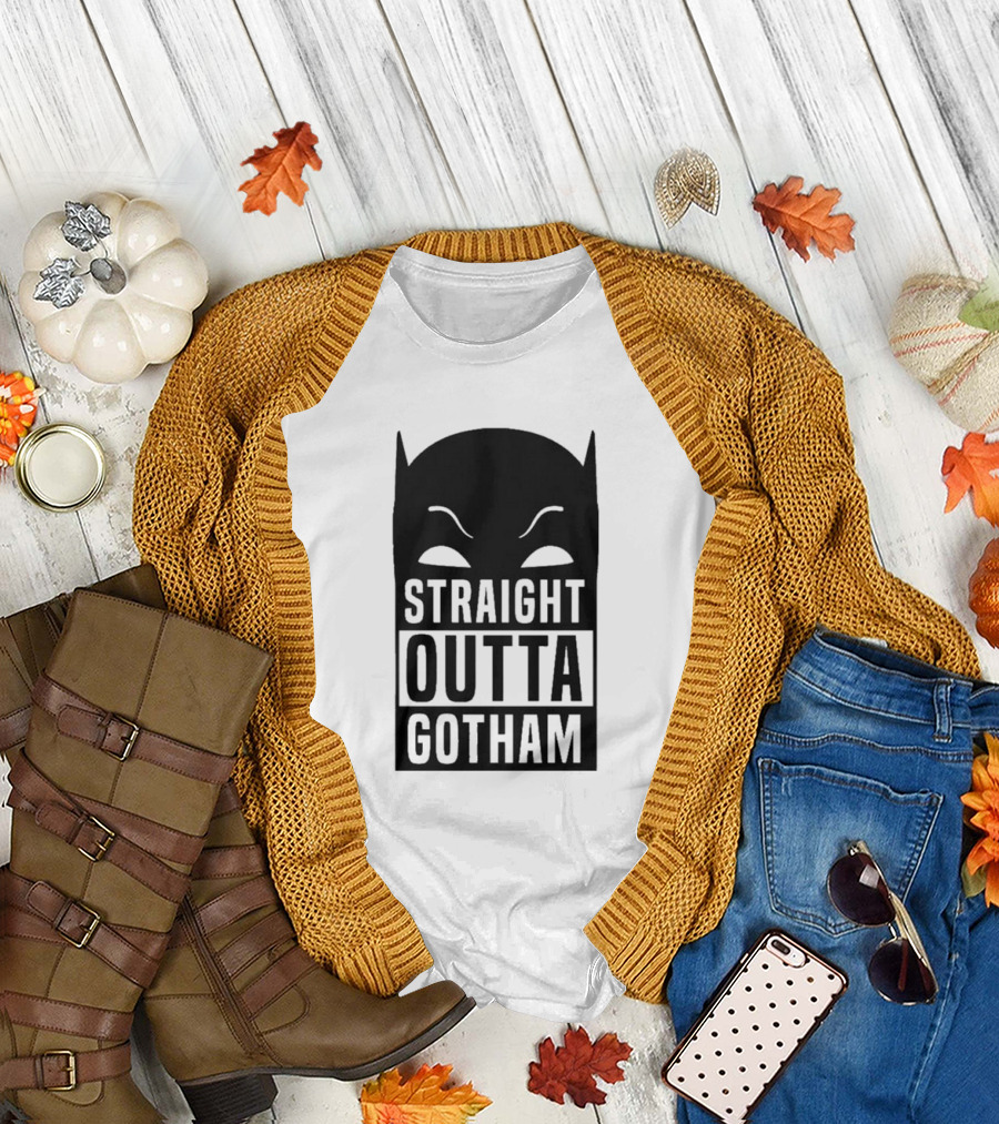 Straight Outta Gotham Batman Silhouette Iconic T-Shirt
