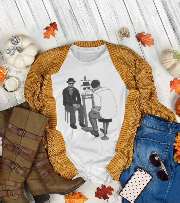 The One Who Draws Breaking Bad Walter White Sketching Himself T-Shirt