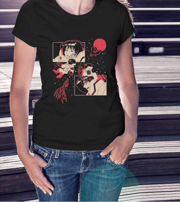 I Will Find You Wherever You Are Japu Space Comic Astronaut Red Planet T-Shirt