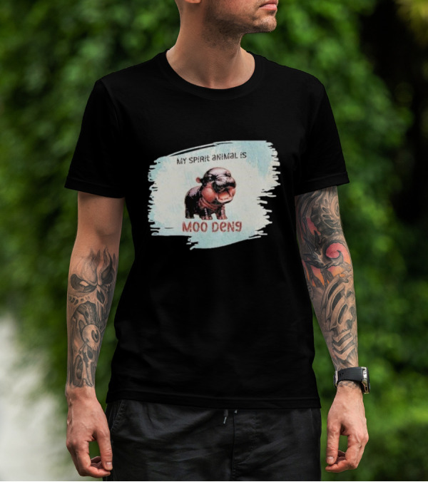 My Spirit Animal Is Moo Deng Hippopotamus T-Shirt