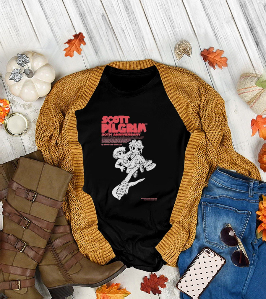 Scott Pilgrim 20th Anniversary By Bryan Lee O'Malley T-Shirt