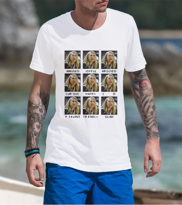 Amused Joyful Aroused Curious Happy Pleased Friendly Glad Becky Hammon T-Shirt