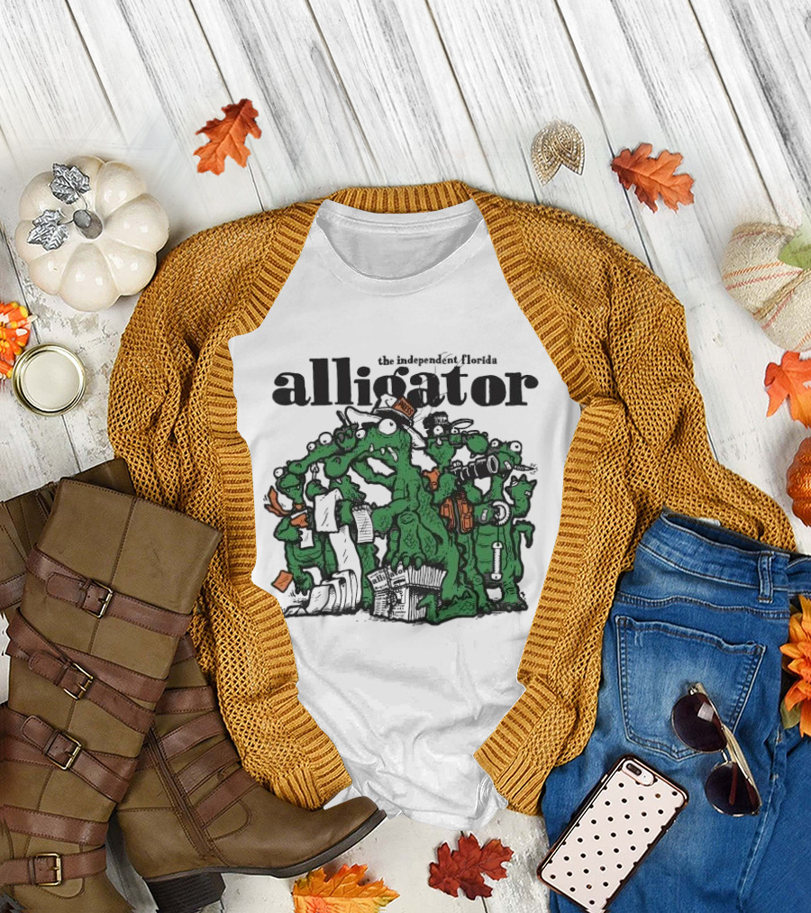 The Independent Florida Alligator Journalism Team Cartoon T-Shirt