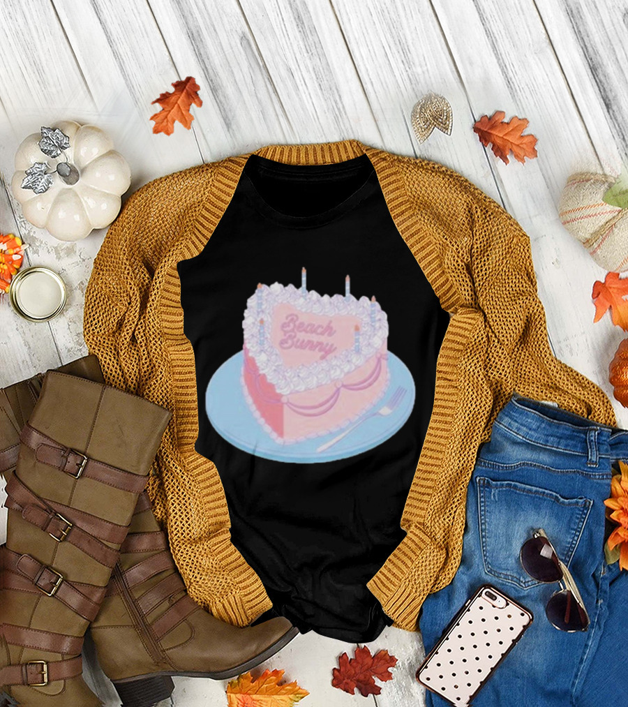 Beach Bunny Heart-Shaped Cake Clueless T-Shirt
