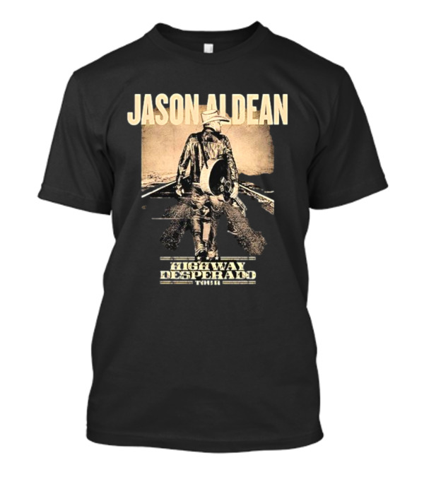 Jason Aldean Highway Desperado Tour Vintage Cowboy T-Shirt