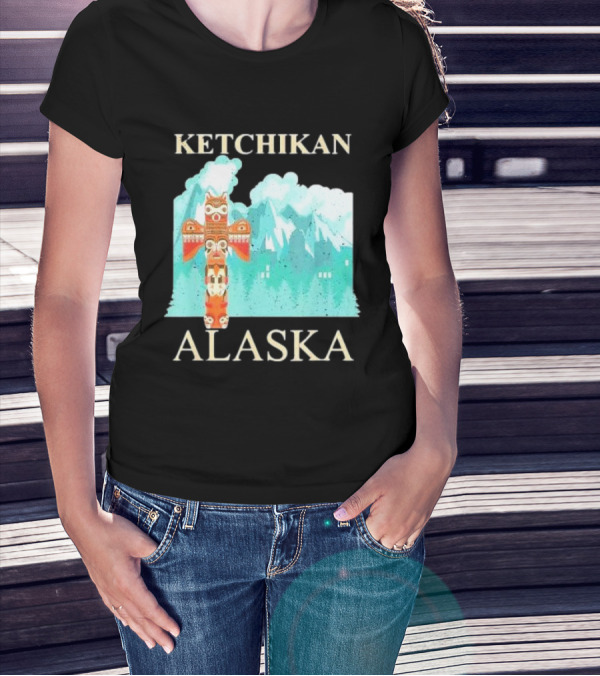 Ketchikan Alaska Native American Indian Totem T-Shirt