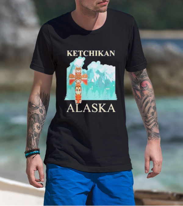 Ketchikan Alaska Native American Indian Totem T-Shirt