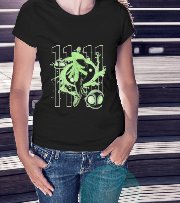 Chris Brown 11 11 Afterlife Neon Abstract Alien Elements T-Shirt