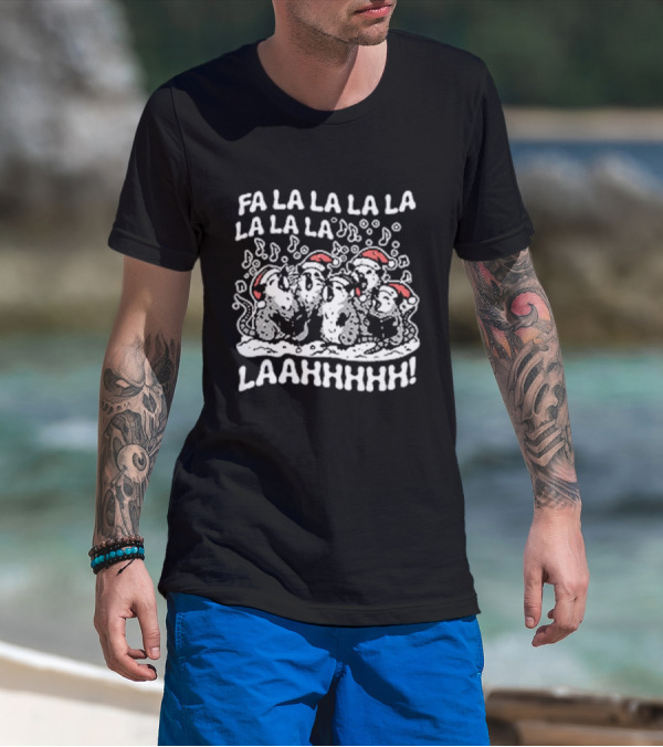 Fa La La La La La La La La Opossums Christmas Caroling LAAHHHHH T-Shirt
