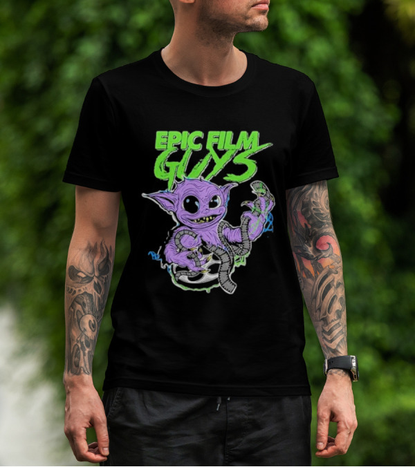 Epic Film Guys Gobby Creature Holding Film Strip T-Shirt