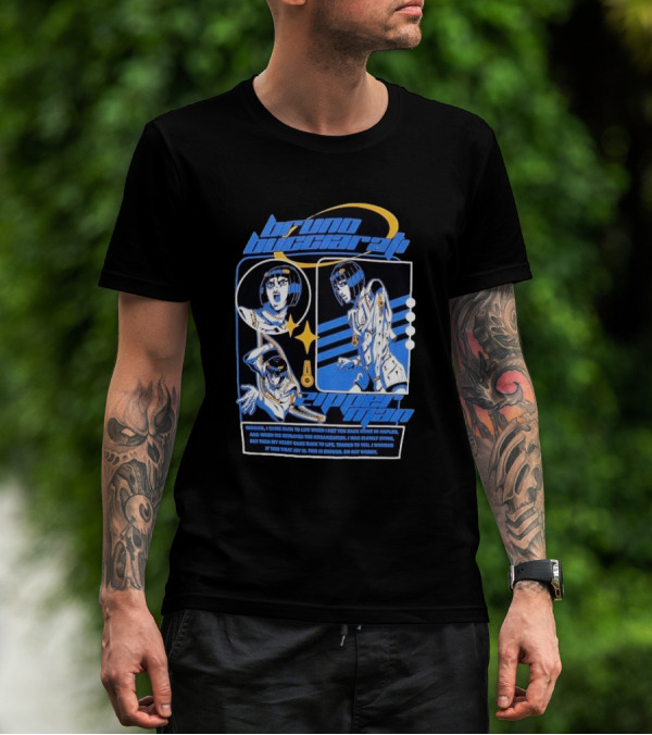 Bruno Bucciarati Golden Wind Jojo's Bizarre Adventure Iconic Poses T-Shirt